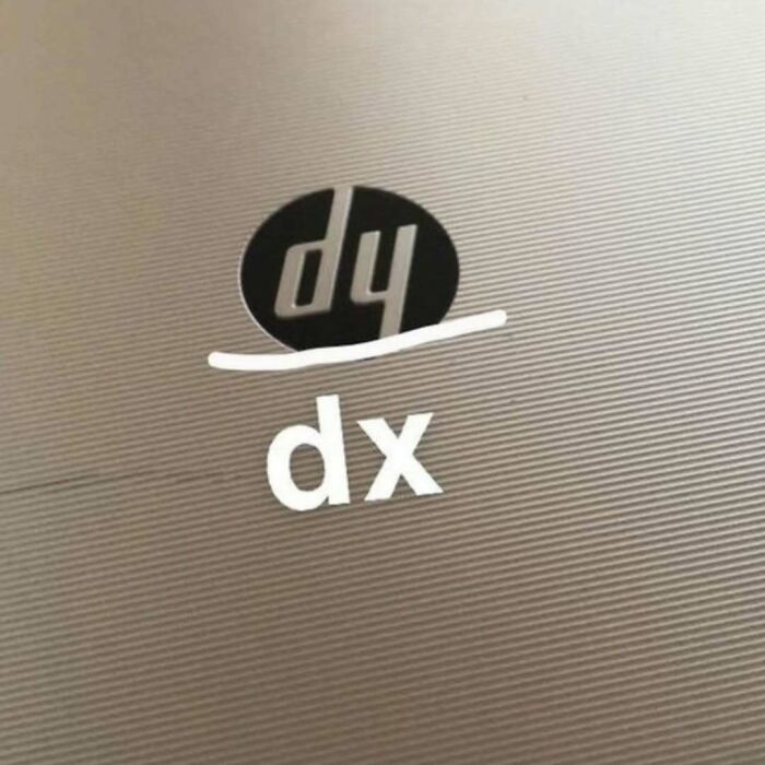 Dy logo with humorously placed integral sign, resembling scientific notation.