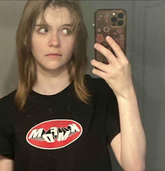 Natalie Rupnow taking a mirror selfie. Natalie Rupnow taking a mirror selfie.