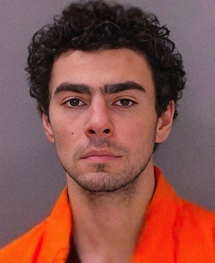Luigi Mangione in an orange jumpsuit, featuring in viral mugshots of criminal heartthrobs. Luigi Mangione in an orange jumpsuit, featuring in viral mugshots of criminal heartthrobs.
