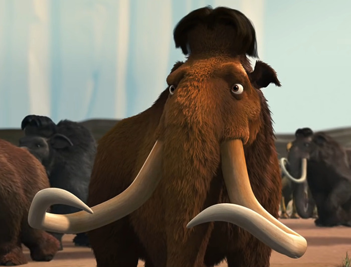 Animated woolly mammoth from Ice Age resembling prehistoric creatures. Animated woolly mammoth from Ice Age resembling prehistoric creatures.
