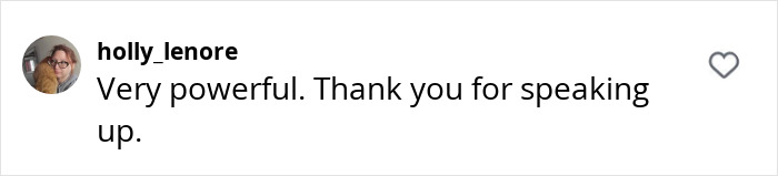 Comment expressing gratitude, related to Abigail Breslin's reaction involving Blake Lively and Justin Baldoni issue. Comment expressing gratitude, related to Abigail Breslin's reaction involving Blake Lively and Justin Baldoni issue.