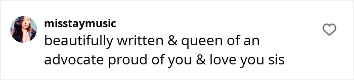 Comment in support of Abigail Breslin, expressing admiration and love. Comment in support of Abigail Breslin, expressing admiration and love.