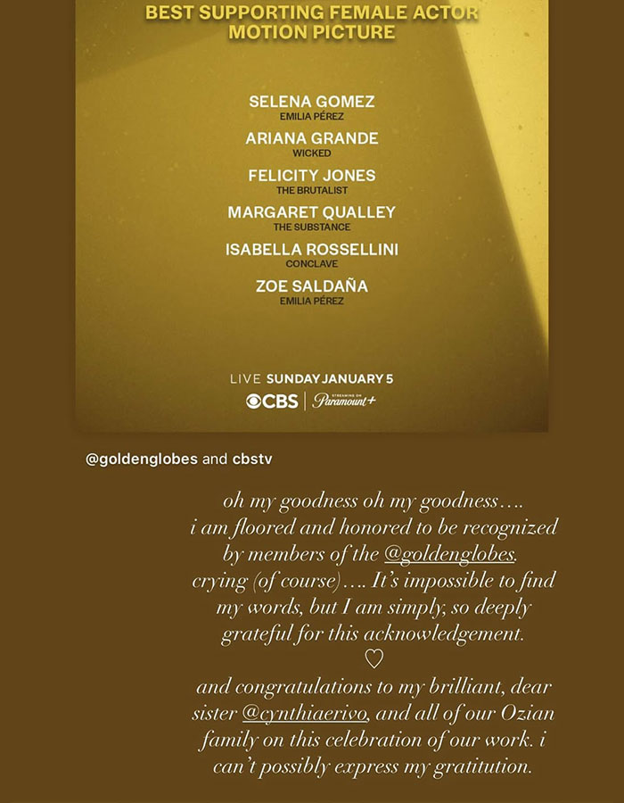 "Look At All The Photoshop": Ariana Grande's Golden Globes Nomination Sparks Backlash "Look At All The Photoshop": Ariana Grande's Golden Globes Nomination Sparks Backlash