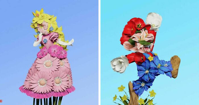 Raku Inoue Brings Animals To Life With Flower Arrangements (57 New Pics ...