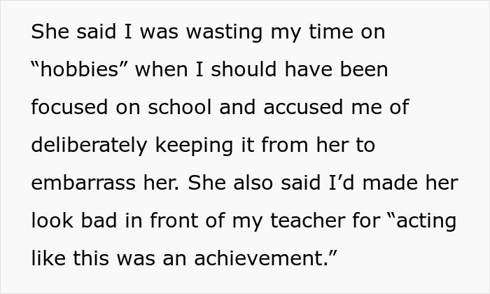 Mom Disappointed Daughter Thinks Winning Cooking Contest Is An Achievement Mom Disappointed Daughter Thinks Winning Cooking Contest Is An Achievement