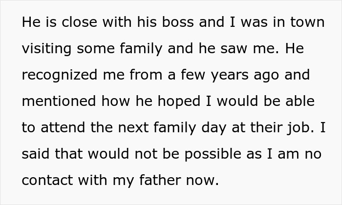 Text describing a man's conflict with an employee over his relationship with his daughter. Text describing a man's conflict with an employee over his relationship with his daughter.