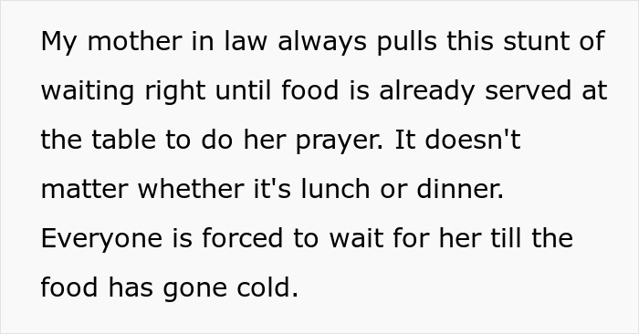 MIL Shocked Family Ate Without Her After Telling Them To Do Exactly That, Scolds The Perpetrator MIL Shocked Family Ate Without Her After Telling Them To Do Exactly That, Scolds The Perpetrator