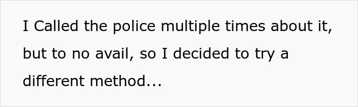Text from an online article describing a woman's frustration with police over illegal parking. Text from an online article describing a woman's frustration with police over illegal parking.