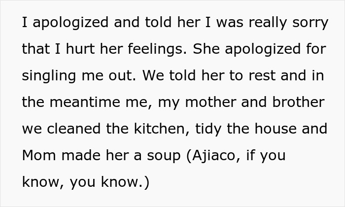 Text exchange about apologizing for hurt feelings and making Ajíaco soup, related to a Thanksgiving dish. Text exchange about apologizing for hurt feelings and making Ajíaco soup, related to a Thanksgiving dish.