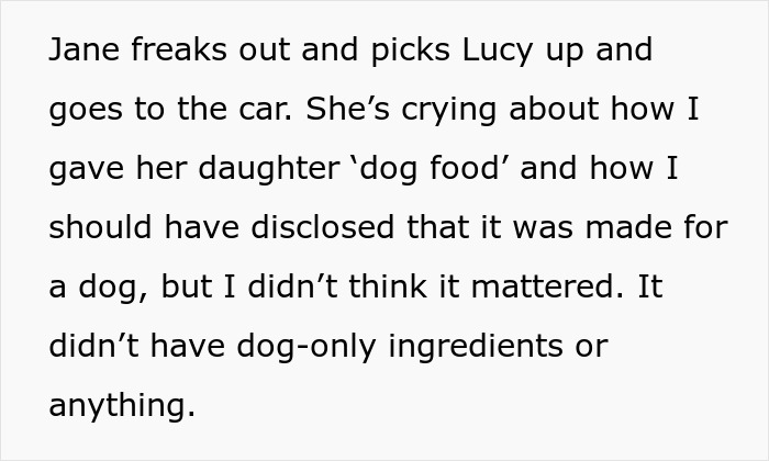 Sister’s Meltdown Leaves Woman Questioning: “AITA For Giving My Niece ‘Dog Food’?” Sister’s Meltdown Leaves Woman Questioning: “AITA For Giving My Niece ‘Dog Food’?”