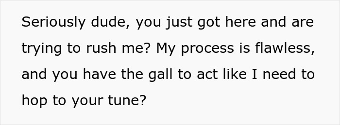 Text about slow-motion grocery loading and an irked driver at Costco. Text about slow-motion grocery loading and an irked driver at Costco.