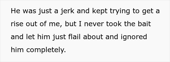 Text from image describing an incident with an entitled plane passenger being ignored. Text from image describing an incident with an entitled plane passenger being ignored.