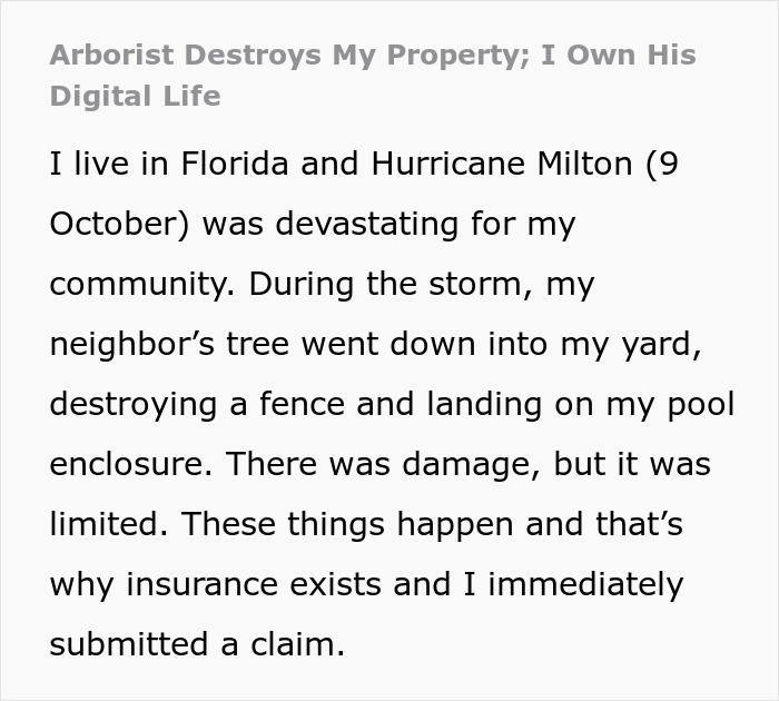 “I Told You So”: Dodgy Arborist Ignores Warning, Causes $300K Damage, Regrets It Fast “I Told You So”: Dodgy Arborist Ignores Warning, Causes $300K Damage, Regrets It Fast