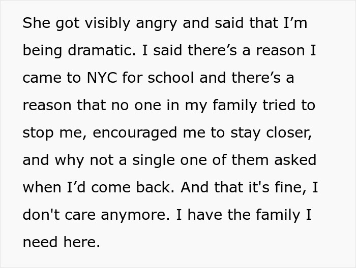 Text snippet discussing mom relationship drama, emphasizing family tensions and emotional independence. Text snippet discussing mom relationship drama, emphasizing family tensions and emotional independence.