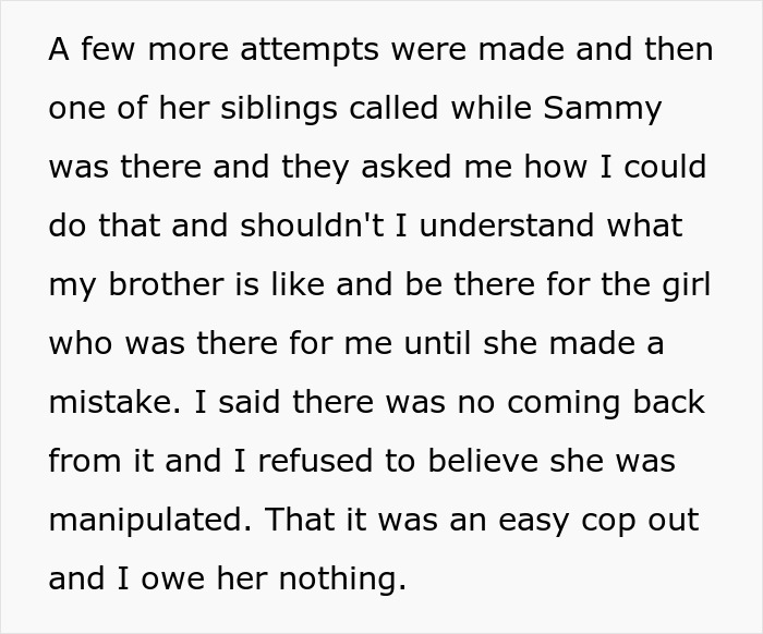 Text about relationship issues involving a brother and ex-friend at the hospital. Text about relationship issues involving a brother and ex-friend at the hospital.