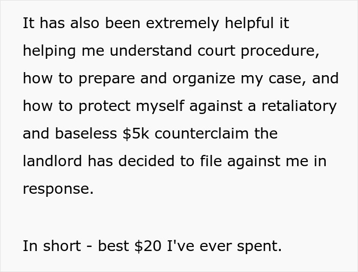 Text about a tenant using AI to learn court procedures and counter a landlord's claim. Text about a tenant using AI to learn court procedures and counter a landlord's claim.