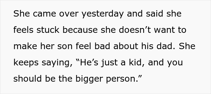 Text on image discussing relationship issues and difficulties with handling a child's feelings about their father. Text on image discussing relationship issues and difficulties with handling a child's feelings about their father.