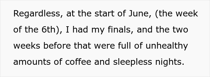 Text about guy's finals stresses with coffee and sleepless nights. Text about guy's finals stresses with coffee and sleepless nights.