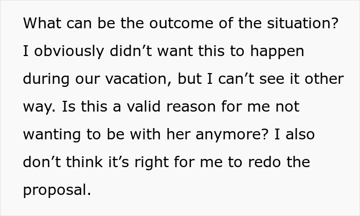 Text on a breakup explorations questioning relationship decisions after a rejected proposal. Text on a breakup explorations questioning relationship decisions after a rejected proposal.