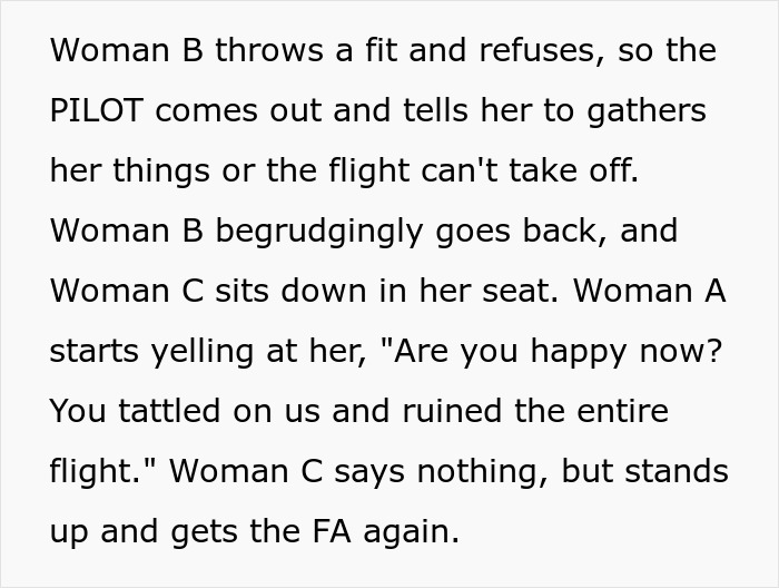 Woman Pays For Premium Seat On Long Flight, Verbally Abused By Two Ladies When She Refuses To Move Woman Pays For Premium Seat On Long Flight, Verbally Abused By Two Ladies When She Refuses To Move