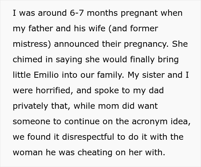 "She Was The Woman He Cheated With": Dad’s Mistress-Turned-Wife Demands Baby Name, Daughter Refuses "She Was The Woman He Cheated With": Dad’s Mistress-Turned-Wife Demands Baby Name, Daughter Refuses