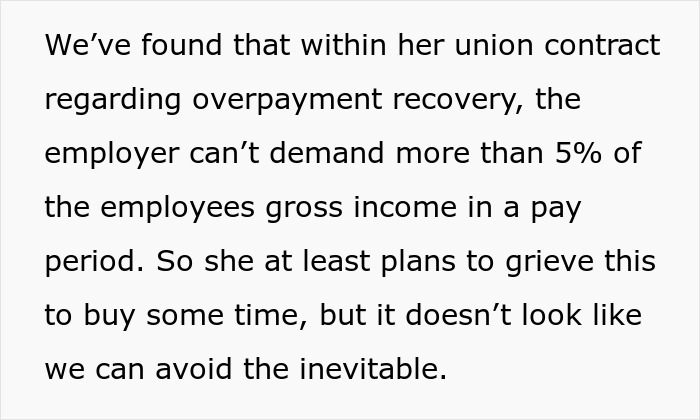 Text about employer demands for overpayment recovery under union contract limitations. Text about employer demands for overpayment recovery under union contract limitations.