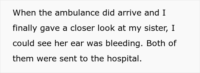 Text about refusing payment for sister's college after toddler's concussion incident. Text about refusing payment for sister's college after toddler's concussion incident.