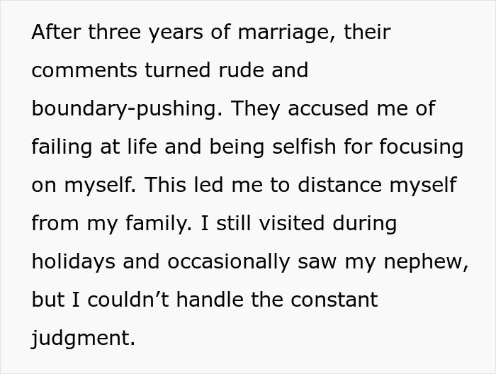 Text discussing family conflict and feeling judged, related to pregnancy. Text discussing family conflict and feeling judged, related to pregnancy.