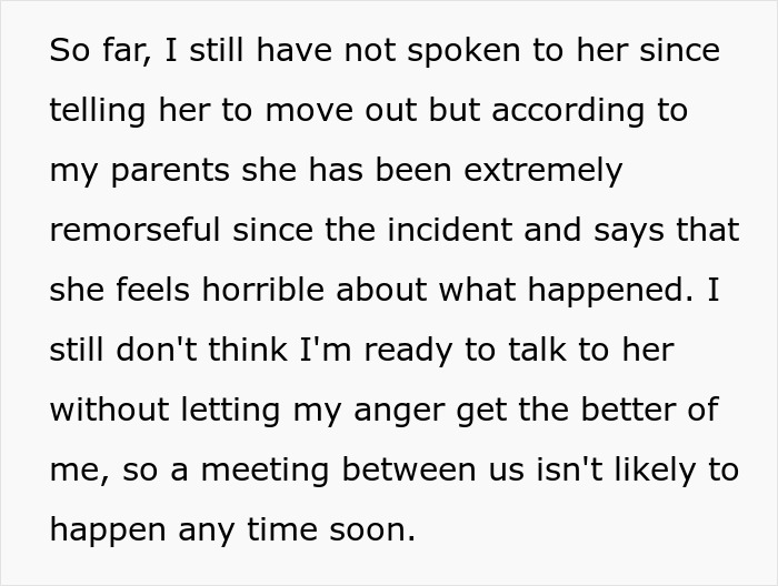 Text about not speaking to a sister after refusing to pay for college due to a toddler's concussion incident. Text about not speaking to a sister after refusing to pay for college due to a toddler's concussion incident.