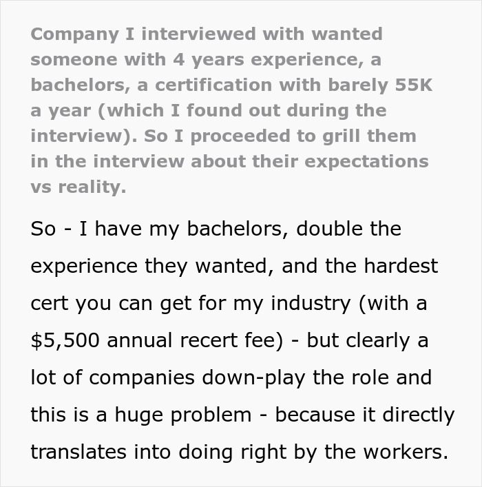 Candidate questions job expectations and salary during interview. Candidate questions job expectations and salary during interview.