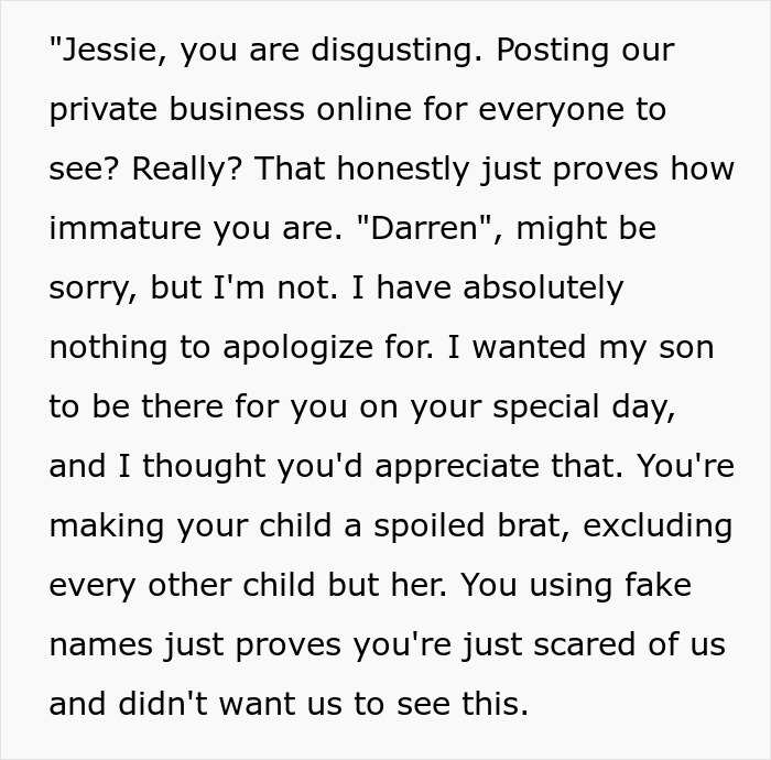 Text message arguing about bringing 11-month-old to a child-free wedding, calling out hypocrisy. Text message arguing about bringing 11-month-old to a child-free wedding, calling out hypocrisy.