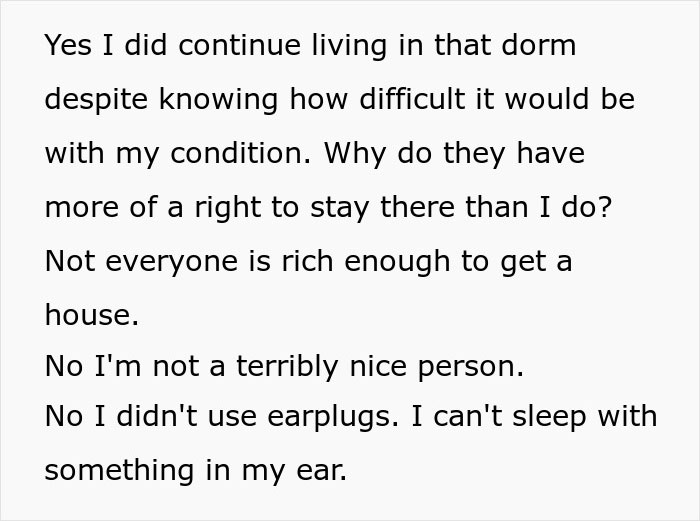 Text about a woman experiencing insomnia due to loud roommates, discussing the challenges of living in a dorm. Text about a woman experiencing insomnia due to loud roommates, discussing the challenges of living in a dorm.