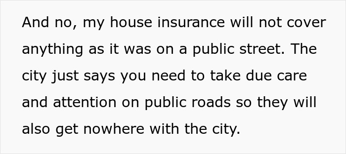 Text about insurance coverage related to snow shoveling on public streets. Text about insurance coverage related to snow shoveling on public streets.