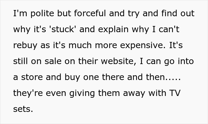 Customer persistence in delivery issue, explaining stuck order situation and exploring alternatives online and in-store. Customer persistence in delivery issue, explaining stuck order situation and exploring alternatives online and in-store.