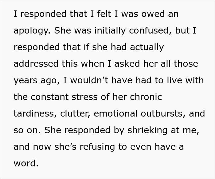 Text discussing a husband's frustration over his wife's behavior in marriage, feeling owed an apology. Text discussing a husband's frustration over his wife's behavior in marriage, feeling owed an apology.
