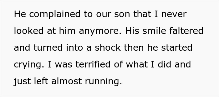 Text about an ex-husband regretting his decision after a significant comment from his ex-wife. Text about an ex-husband regretting his decision after a significant comment from his ex-wife.