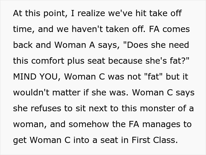 Woman Pays For Premium Seat On Long Flight, Verbally Abused By Two Ladies When She Refuses To Move Woman Pays For Premium Seat On Long Flight, Verbally Abused By Two Ladies When She Refuses To Move