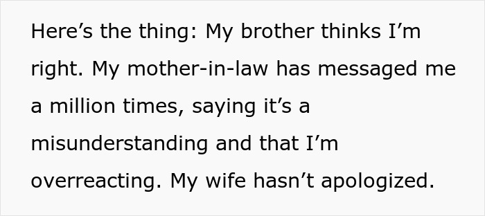 Text expressing frustration about a family conflict involving trust and misunderstandings. Text expressing frustration about a family conflict involving trust and misunderstandings.