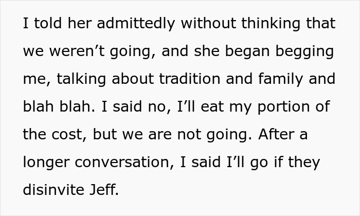 Dad And Daughter Refuse To Attend Family Trip Over One Person: "Really Need A Wake-Up Call" Dad And Daughter Refuse To Attend Family Trip Over One Person: "Really Need A Wake-Up Call"
