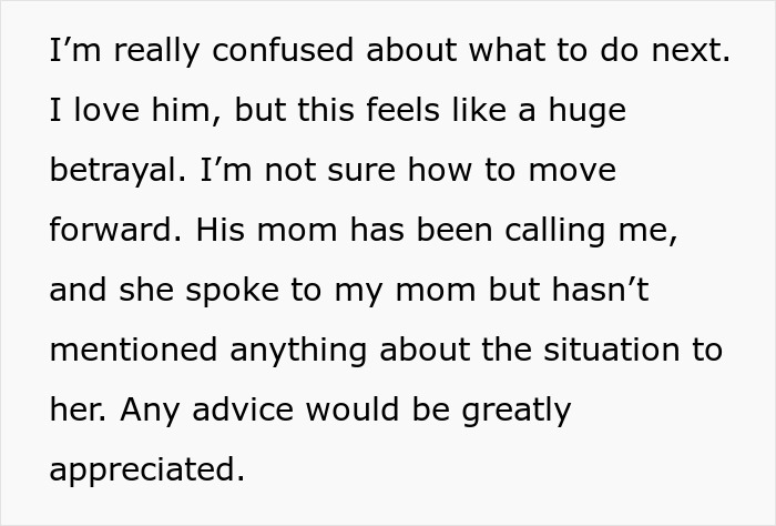 Text discussing feelings of confusion and betrayal in a relationship related to hidden birth control pills. Text discussing feelings of confusion and betrayal in a relationship related to hidden birth control pills.
