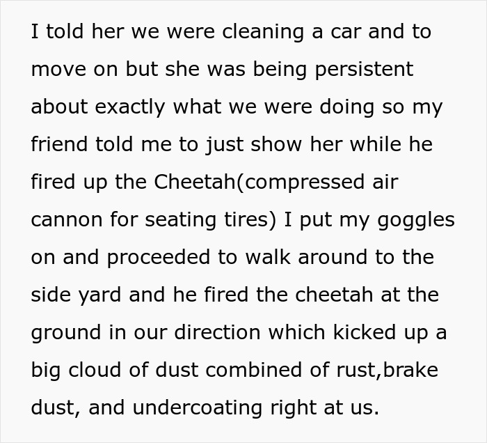 Text about a persistent inquiry while using a compressed air cannon for petty revenge. Text about a persistent inquiry while using a compressed air cannon for petty revenge.