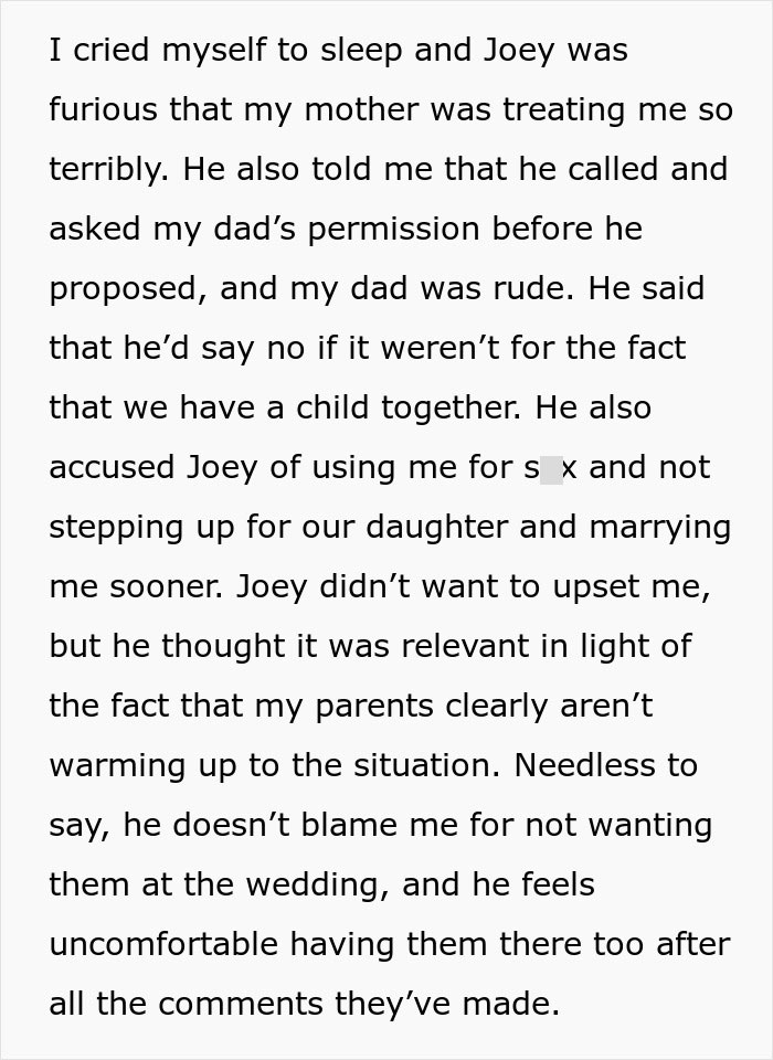 Bride Tells Cruel Mom She's Not Welcome At Her Wedding After Being Shamed And Called "Used Goods" Bride Tells Cruel Mom She's Not Welcome At Her Wedding After Being Shamed And Called "Used Goods"