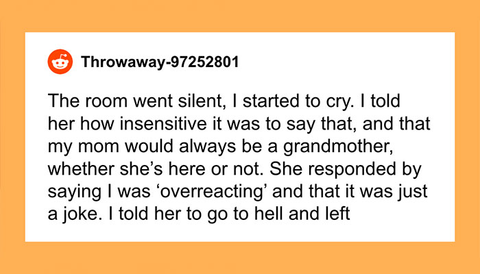 “Go To Hell”: MIL Declares Herself “The Only Grandma,” Is Shocked When No One Laughs