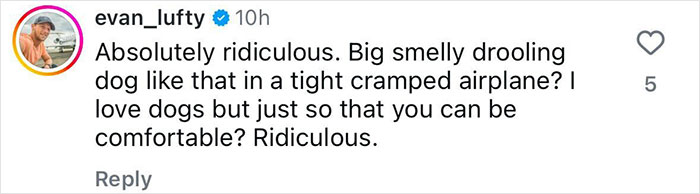 Handler Of Super-Sized Pooch He Brought On Airplane As “Emotional Support” Gets Reality Check Handler Of Super-Sized Pooch He Brought On Airplane As “Emotional Support” Gets Reality Check