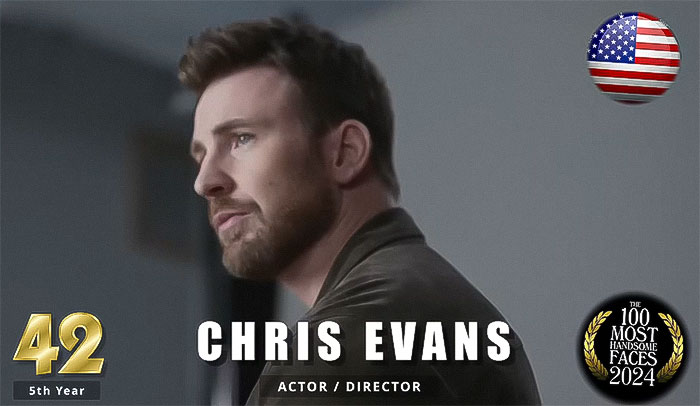 "Actor in profile with facial hair, wearing a dark jacket, and featured in the 2024 most handsome men list by critics. "Actor in profile with facial hair, wearing a dark jacket, and featured in the 2024 most handsome men list by critics.