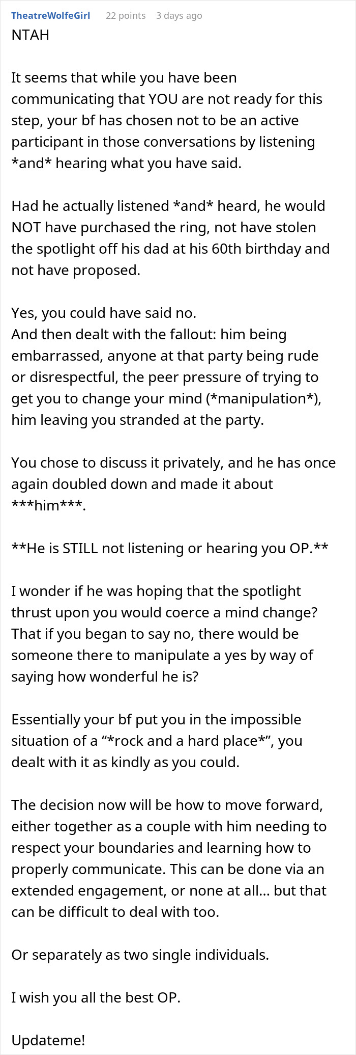 Reddit comment discussing a public proposal, communication issues, and private decision-making. Reddit comment discussing a public proposal, communication issues, and private decision-making.