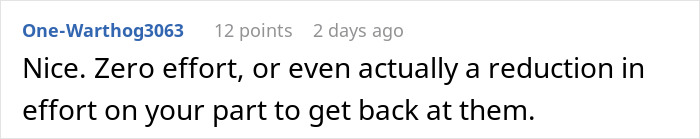 Reddit comment discussing neighbor, tree cutting, and petty revenge with user One-Warthog3063 giving feedback. Reddit comment discussing neighbor, tree cutting, and petty revenge with user One-Warthog3063 giving feedback.