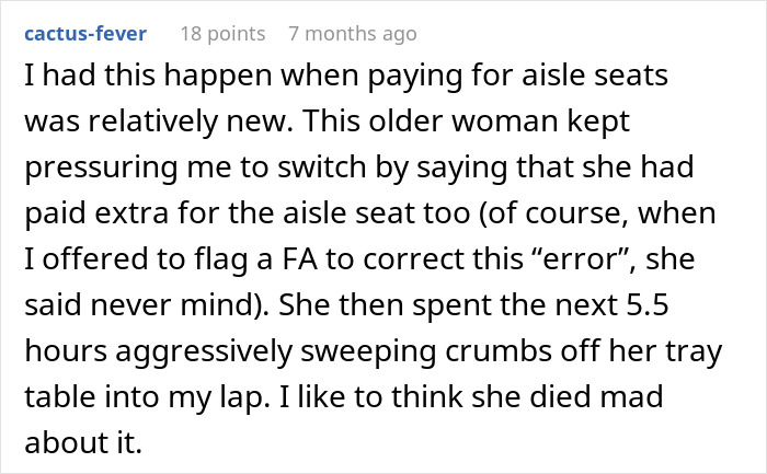 Text describing an entitled passenger in a plane seat dispute, frustrated and aggressive during the flight. Text describing an entitled passenger in a plane seat dispute, frustrated and aggressive during the flight.