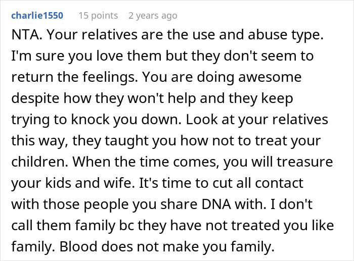 Comment about refusing babysitting and family dynamics on a vacation-related post. Comment about refusing babysitting and family dynamics on a vacation-related post.