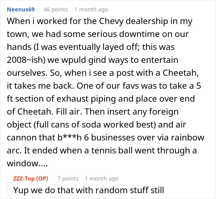 Image of a Reddit post discussing past work pranks, with a reply about similar experiences, related to petty revenge. Image of a Reddit post discussing past work pranks, with a reply about similar experiences, related to petty revenge.